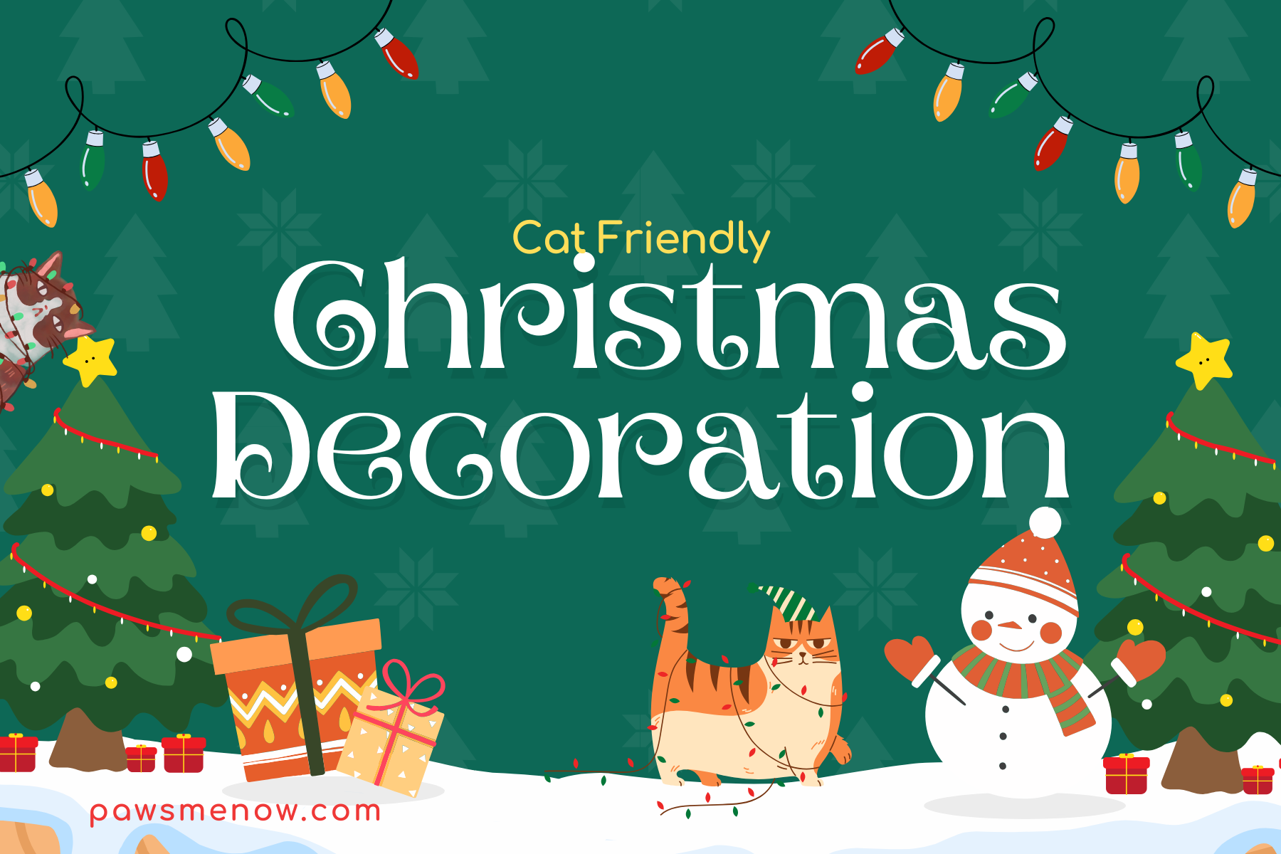 Cat friendly decoration for Christmas